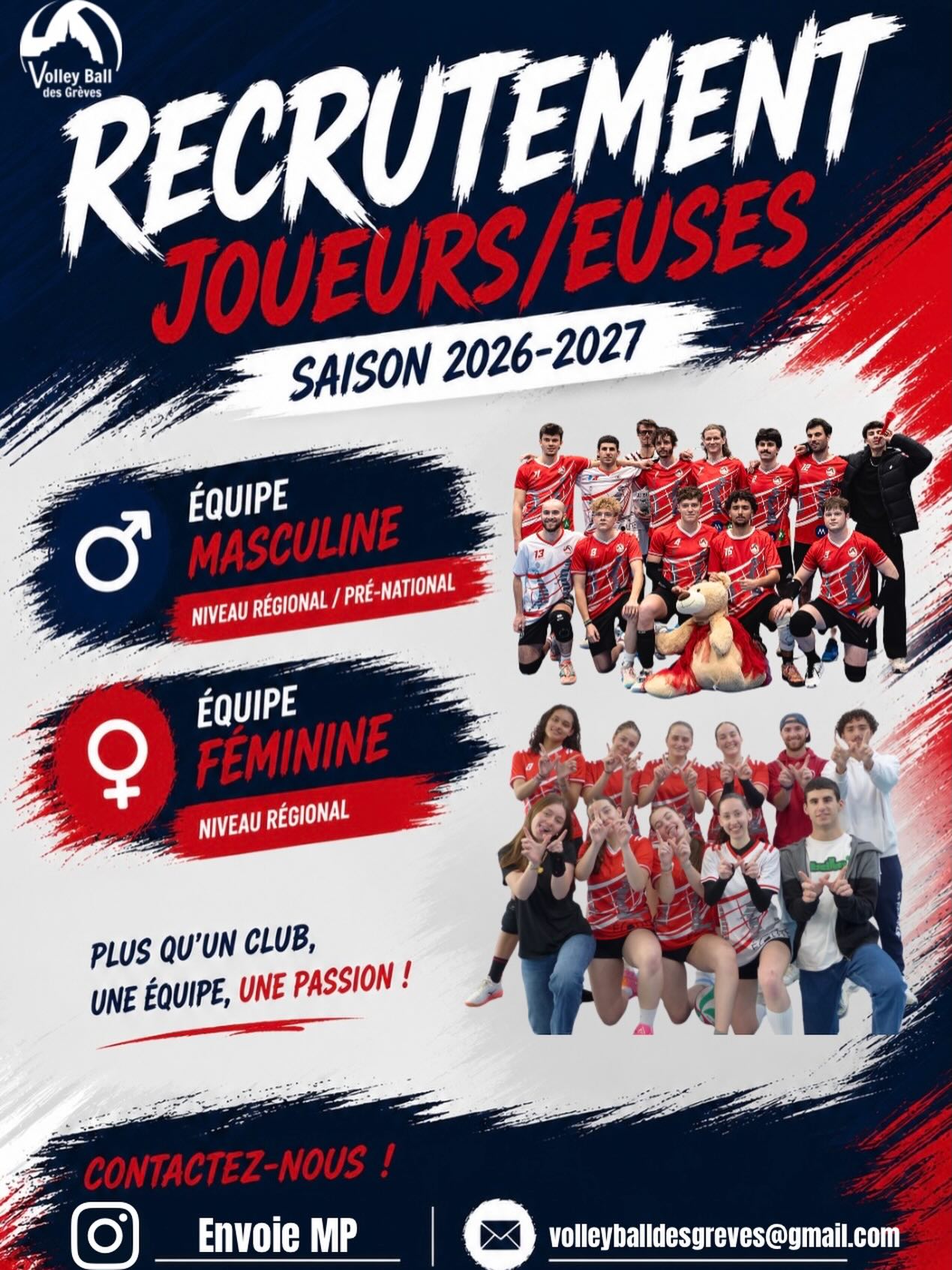 Recrutement Joueur et Joueuse